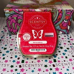 3 Wax Bars - Banana Berry Scentsy Wax Melts